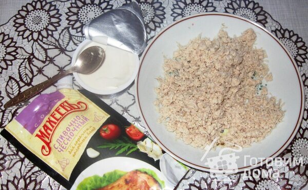 Хрустящие рулетики с  сыром и курицей фото к рецепту 1