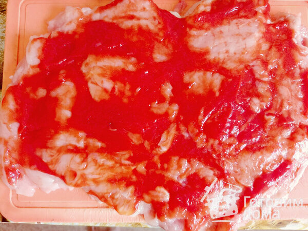 Куриная грудка с овощами и кетчупом Махеевъ «Томатный без сахара и крахмала» фото к рецепту 3