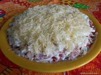 "Живенький" салат с баклажанами