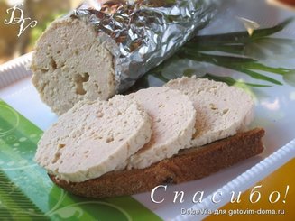 Домашняя вареная колбаса из курицы