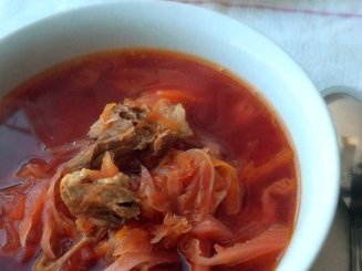 Борщ на ребрышках