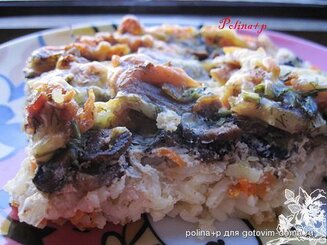 Рыбная запеканка с рисом