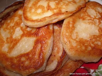 Оладушки из творожного сыра и овсяных хлопьев