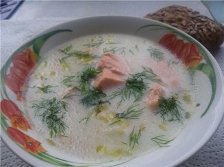 Суп из семги по-шведски