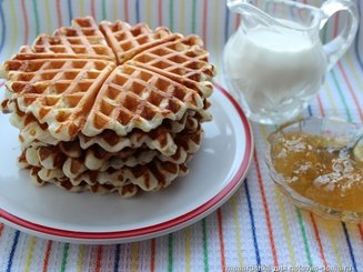 Сырники в вафельнице