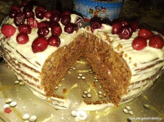 Мягкий пипаркоок со сливочной глазурью