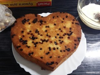 Творожный кекс с лимоном