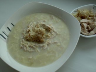 Кремовый куриный суп с цветной капустой