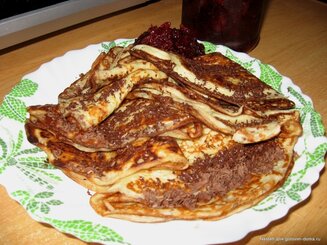 Блинчики с шоколадом