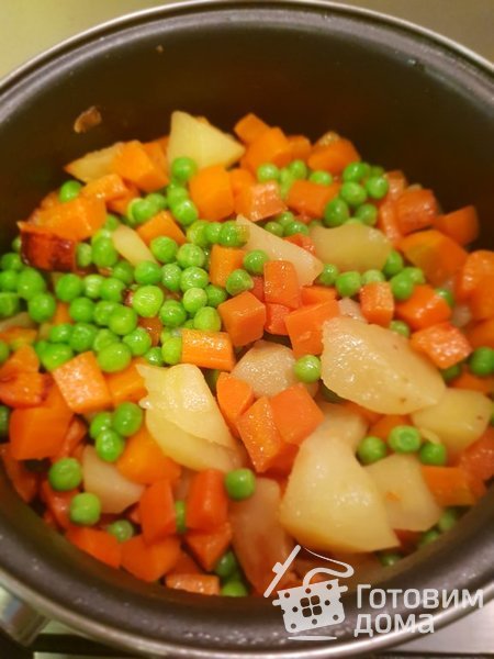 Филе свинины в остром соусе карри с овощным гарниром фото к рецепту 4