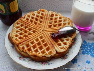 Сырники в вафельнице