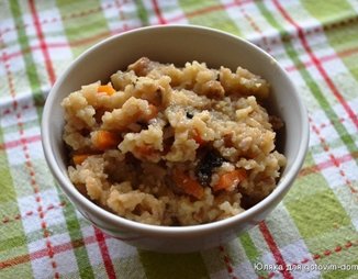 Рис с морковью и орехами