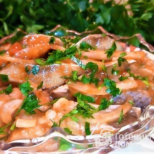 Закуска из селедки в соусе