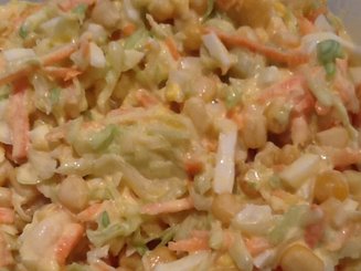 Капустный салат с креветками