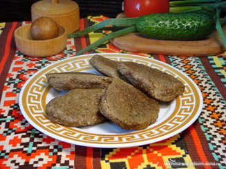 Печёночные котлеты с гречневой мукой