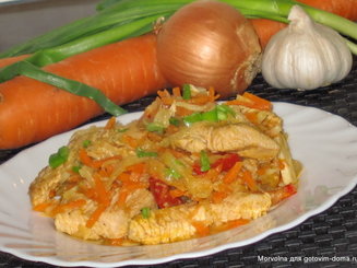 Овощная скоровода с мясом индейки