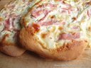 Фламмкухен из Эльзасса - пирог с луком, беконом и сыром от МамусьВикусь Фламмкухен из Эльзасса - пирог с луком, беконом и сыром от МамусьВикусь
