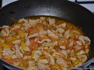 Овощная скоровода с мясом индейки
