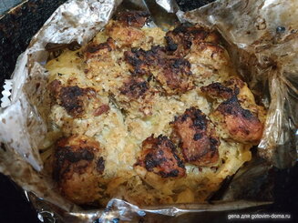 Шашлык в духовке на "луковой подушке"