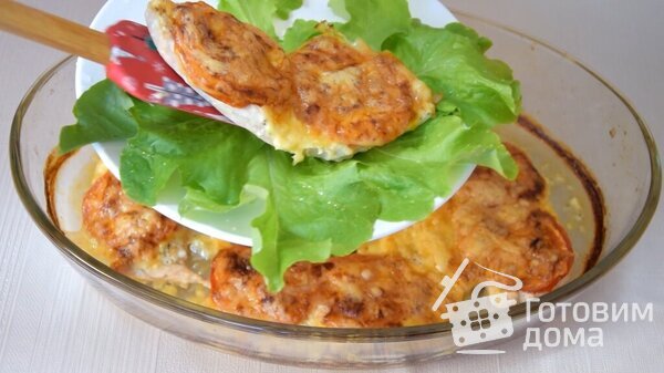 Нежные куриные отбивные с помидором под сырной шубой фото к рецепту 7
