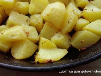 Запеченный картофель с горчицей