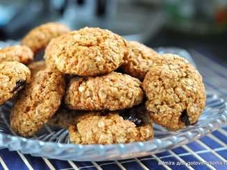 Кокосовое и миндальное овсяное печенье