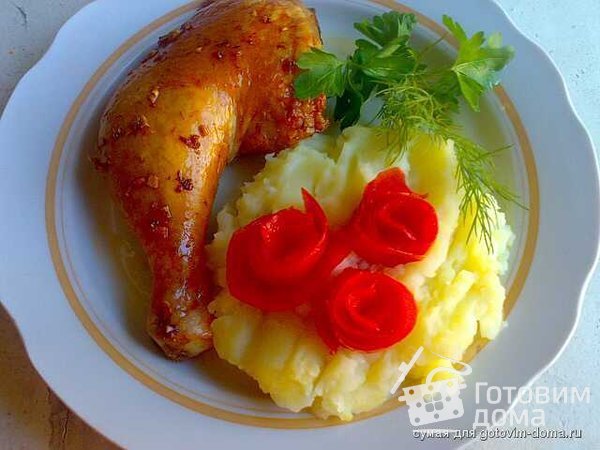 Курица под карамельной корочкой фото к рецепту 10