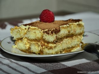 Тирамису (вариант с завариванием желтков сиропом)