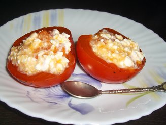 Хурма , фаршированная творогом