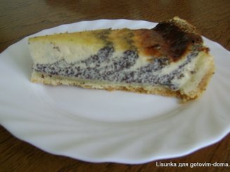 Творожный пирог "Маковый мрамор"