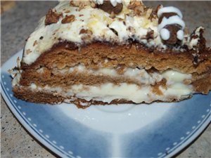 Легкий  медовик (жидкое тесто)
