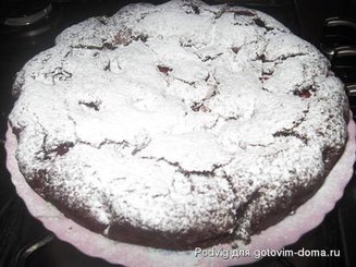 Брауни с малиной