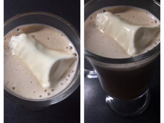 Affogato al caffe (Кофе с ванильным мороженым)