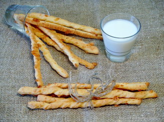 Хлебные палочки Гриссини с сыром
