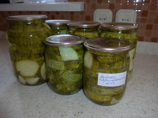 Кабачки маринованные по-болгарски