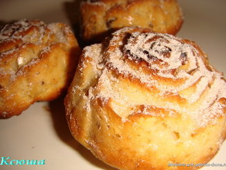 Маффины с яблоками на кислом молоке