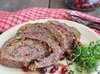 Мясной рулет с клюквой и грибами