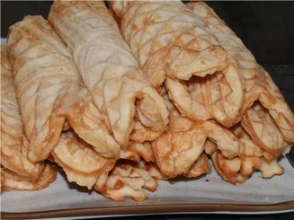 Вафельные трубочки (рецепт для электровафельницы)
