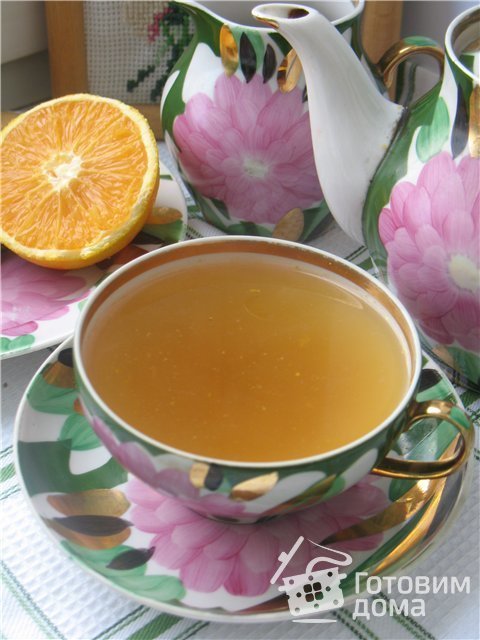 Чай с апельсином и мятой  «Зимний»