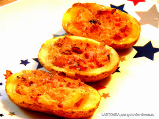 Запечёный картофель а ля фламкухен