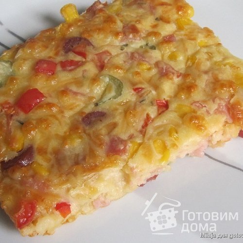 Пицца-пирог по быстрому - Schüttelpizza