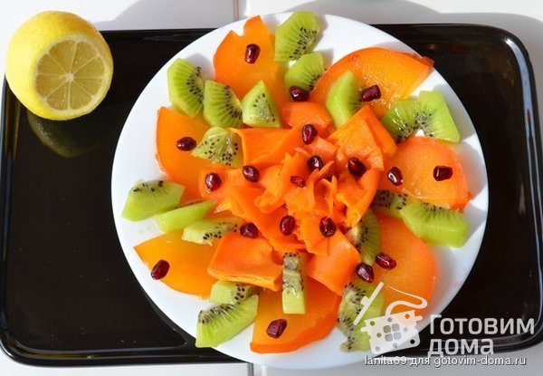 Тыквенно-фруктовый десертный салат фото к рецепту 1