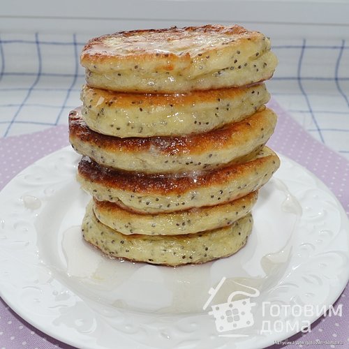 Маковые оладушки в сахарном сиропе