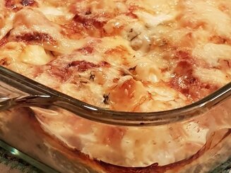 Филе индейки (курицы), запеченное в молоке с сыром