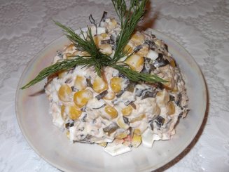 Салат с морской капустой " Семейный"