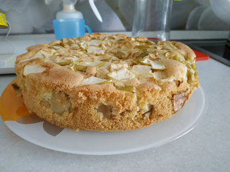 Шарлотка с яблоками