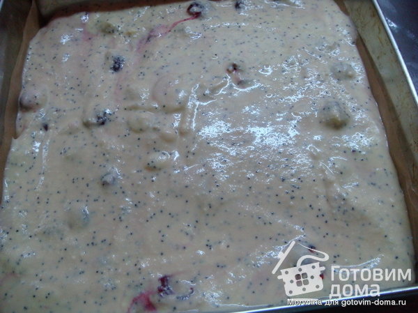 Вишнёво-шоколадный пирог с рассыпчатой крошкой фото к рецепту 1