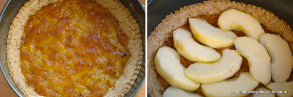 Овсяный пирог с бананово-яблочной начинкой фото к рецепту 8