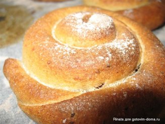 Творожные улитки с джемом