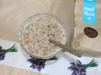 Льняная каша с финиками